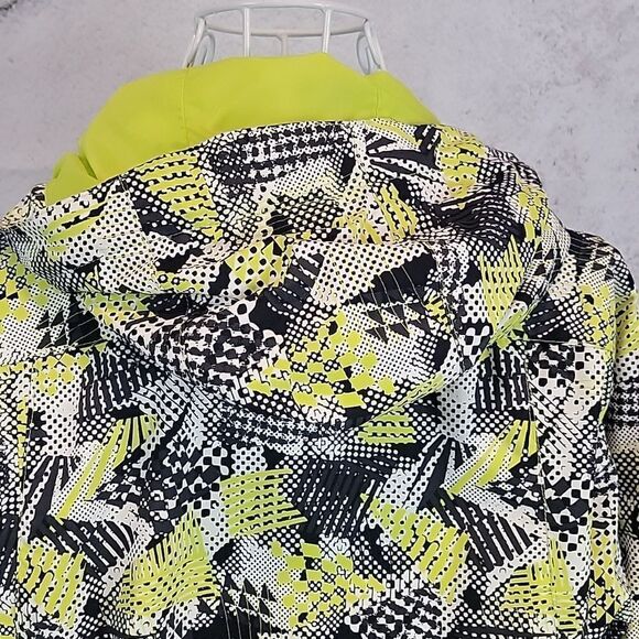 REI geometric print outer shell zip up jacket Boys Size L - Picture 7 of 11